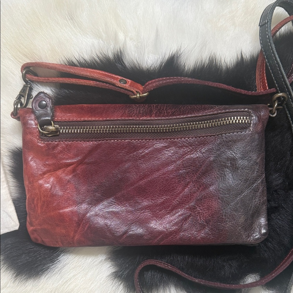 Bed|Stü Leather Cadence Wallet Wristlet Crossbody Bag Tie Dye - Picture 3 of 9